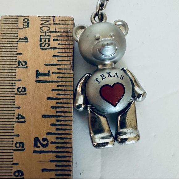 Texas Teddy Bear/ Bag Charm, key chain ❤️ - Picture 4 of 6
